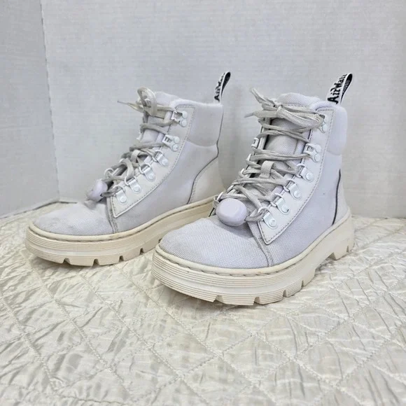 Dr. Martens AirWair Combs W Tech White Womens 7 LY004 Festival Forest Docs - Picture 2 of 16